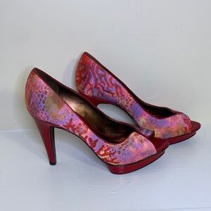 Carlos by Carlos Santana Vibrant Red and Purple Heels